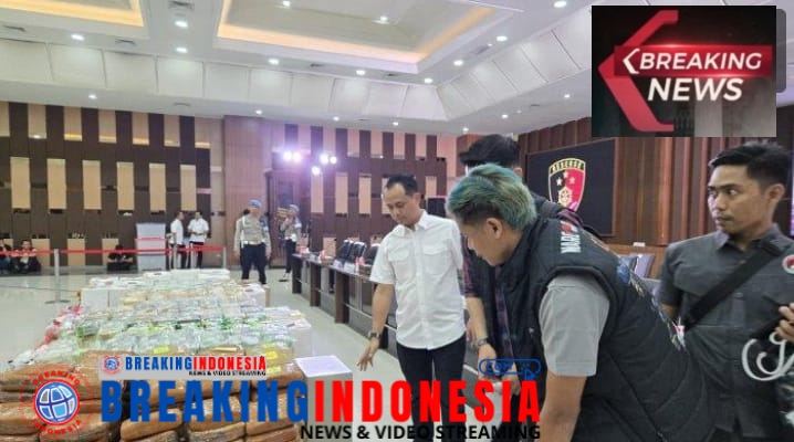 AKBP Lulik Febyantara Wakili Polda Sumsel di Konferensi Pers Pengungkapan Narkoba 4.171 Ton.