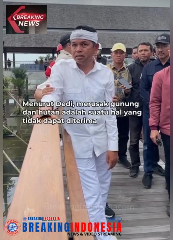 Dedi Mulyadi Tak Kuasa Menahan Tangis Saat Menyaksikan Kerusakan Alam Akibat Alih Guna Lahan