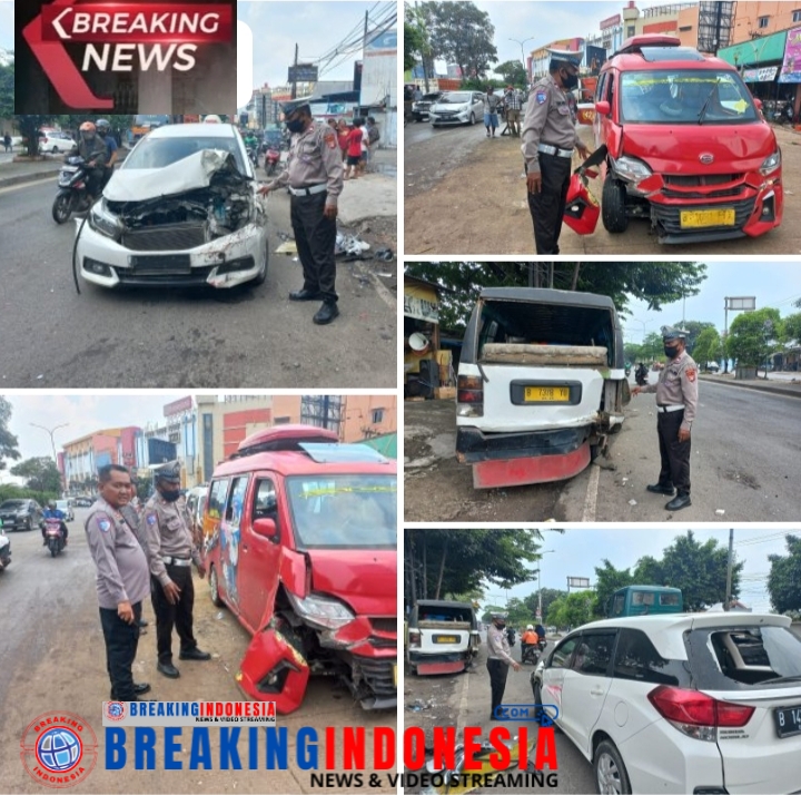 Kecelakaan Beruntun di Jalan Layang SGC, Tiga Kendaraan Alami Rusak