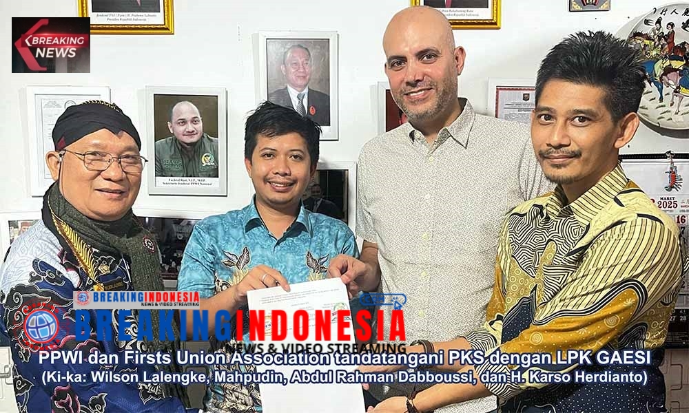 Tandatangani PKS, PWI Bersama firsts Union Association dan LPK GAESI Siap Kirim Tenaga Kerja ke Jepang dan Korea