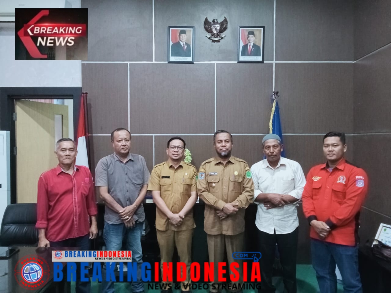 Pengurus DPC PWDPI Labura Audensi ke Bupati Labura