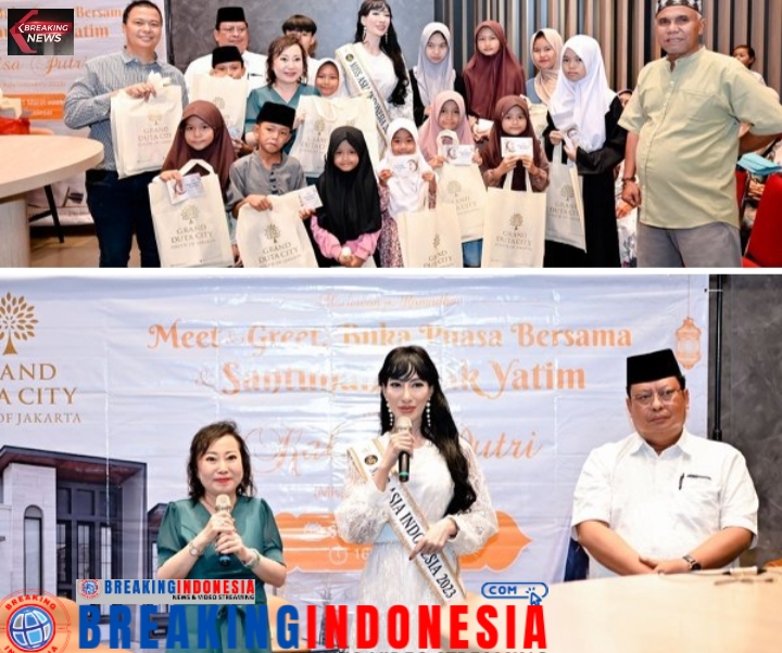 Disela sela Kesibukan Kalisa Putri, Mis Asia Indonesia Menggelar Buka Puasa Bersama dan Santuni Anak Yatim