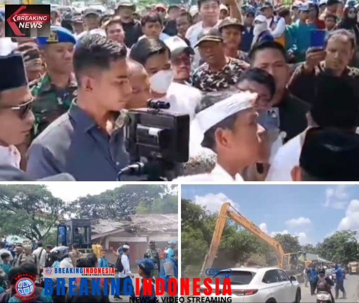Gubernur Jabar Dedi Mulyadi Pantau Penggusuran Bangunan Liar di Tambun Utara
