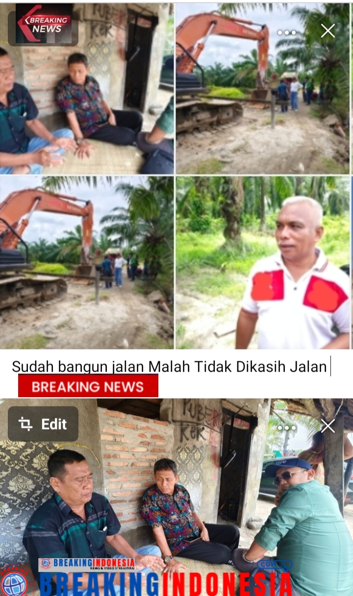 Sudah Bangun Jalan, Malah Tidak Dikasih Lewat