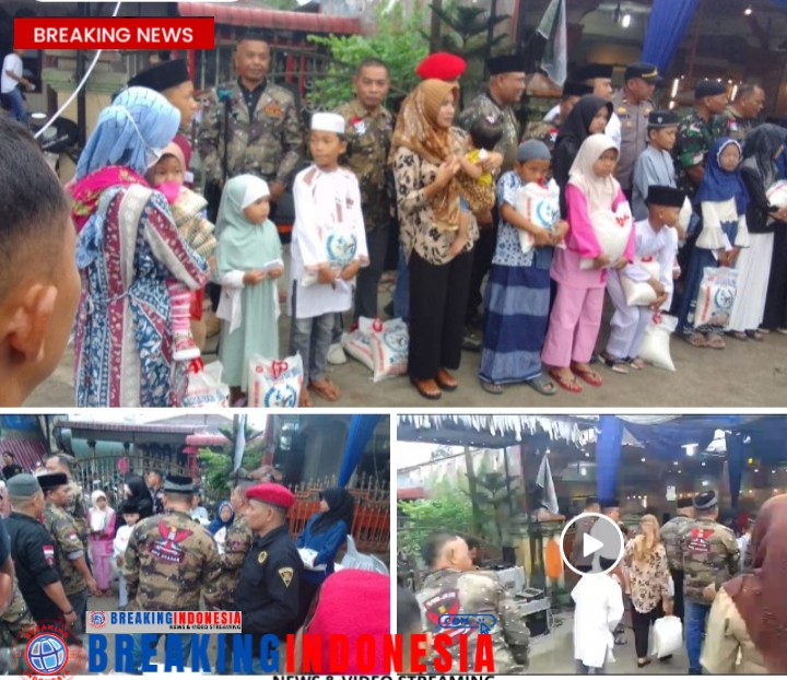 Pimpinan Anak Cabang Grib Jaya Berbagi Takjil dan Santuni Anak Yatim-piatu