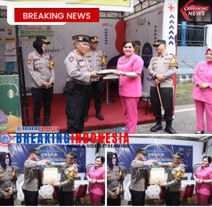 Kapolres dan Bhayangkari Polres Pelabuhan Makassar Berikan Semangat Personel Ops Ketupat 2025