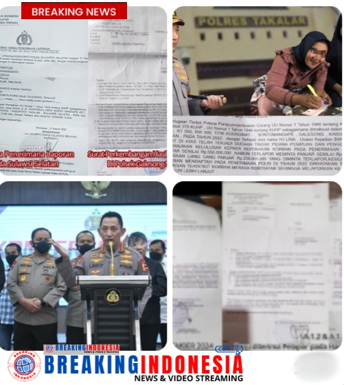 Proses itu Butuh Waktu !, Laporan Penipuan Casis Polri dan Pemalsuan 2 Tahun Tidak Tuntas !, di Polres Takalar