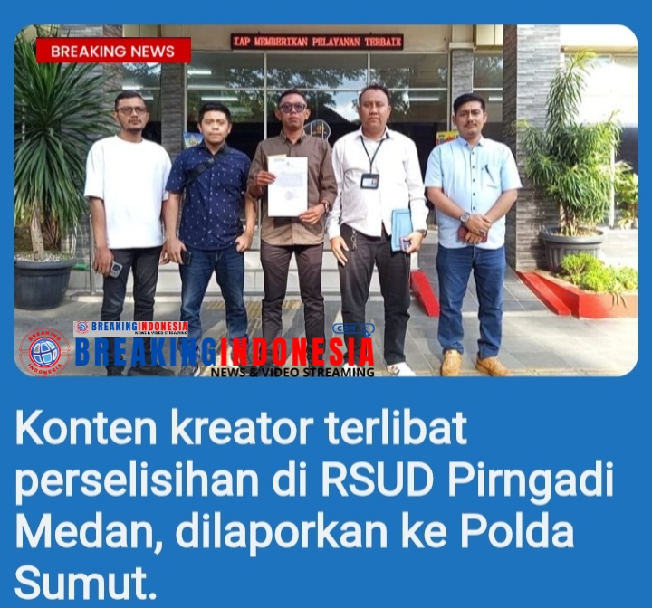 Konten Kreator Terlibat Perselisihan di RSUD Pirngadi Medan Dilaporkan ke Polda Sumut