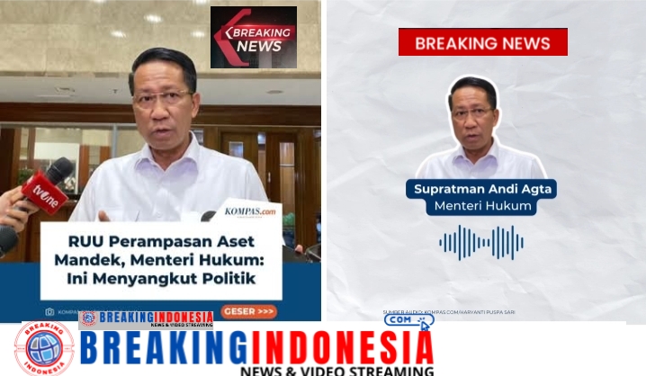 Menteri Hukum Supratman Andi Agta Mengakui Bahwa Rancangan Undang-undang Akses Tindak Pidana Tidak Kunjung Dibahas