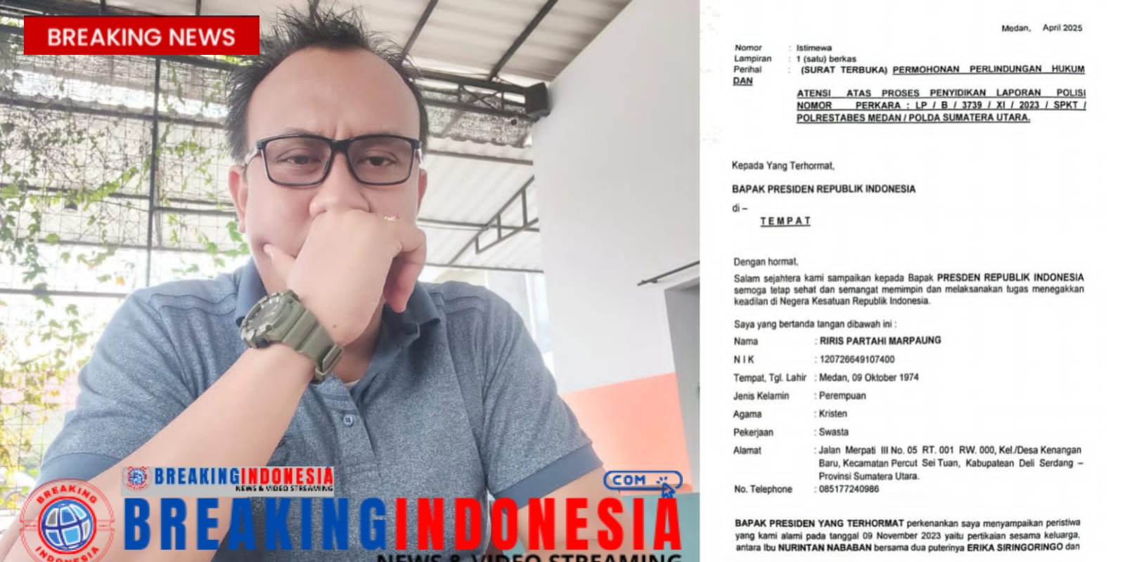 Praktisi Hukum Hendrik Pakpahan SH Mendukung dan Mengapresiasi Surat Terbuka Riris ke Presiden