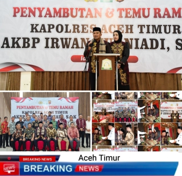 Pengkab Aceh Timur Sambut Kapolres Aceh Timur Yang Baru