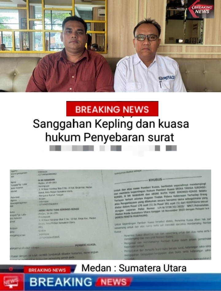 Sanggahan Kepling dan Kuasa Hukum Terkait Penyebaran Surat