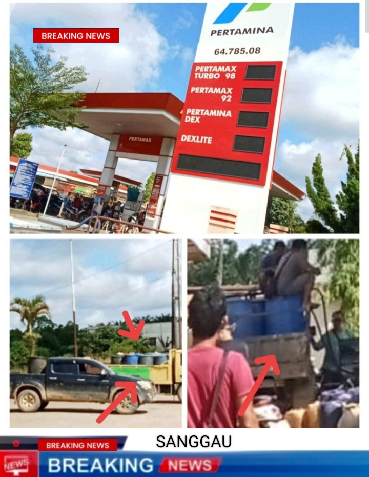 SPBU BODOK   Nekat Langgar Aturan Melayani Pembelian BBM Menggunakan Jerigen dan Drum