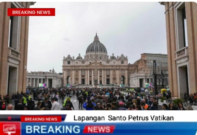 Penghormatan Terakhir Untuk Paus Fransiskus Ribuan Umat Padati Lapangan Santo Petrus
