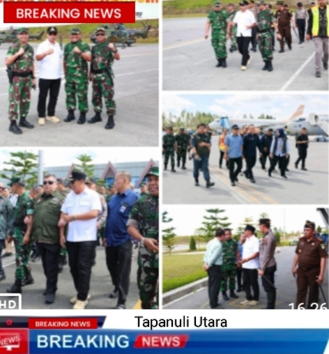 Bupati Taput Sambut Kasum TNI di Bandara Silangit Bahas Konflik Agraria, Seenergi Pusat dan Daerah