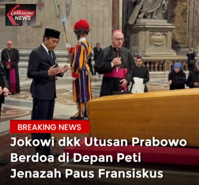 Jokowi Bersama Rombongan Terbatas hadiri ke persemayaman Paus Fransiskus
