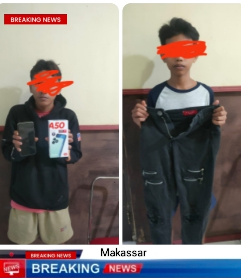 Spesialis Pembobol Rumah Kosong Ternyata Anak Dibawah Umur dan Berhasil di Amankan Pihak Polsek Mariso