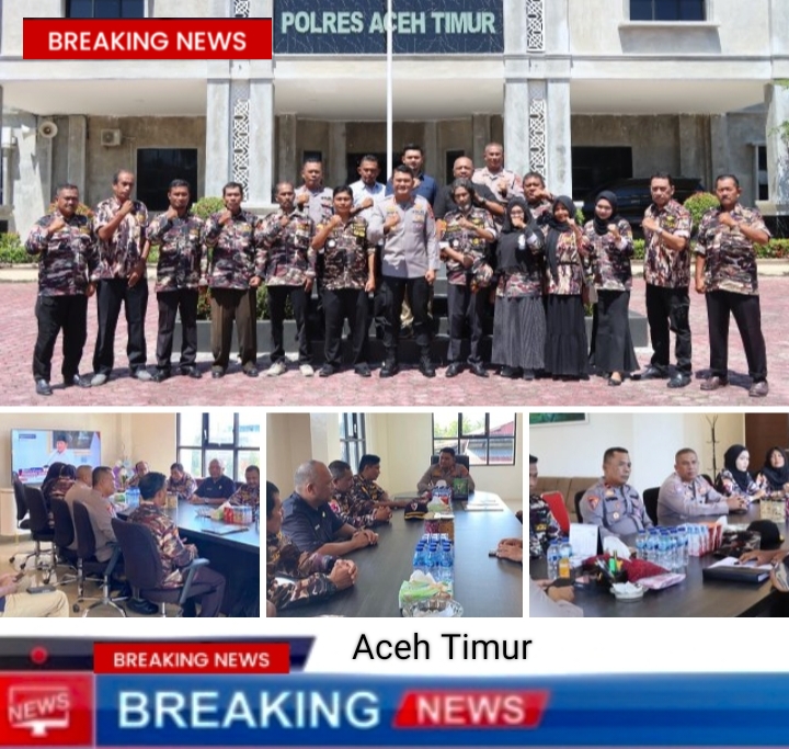 Kapolres Aceh Timur Sambut Audensi dan Silaturahmi Pengurus FKPPI
