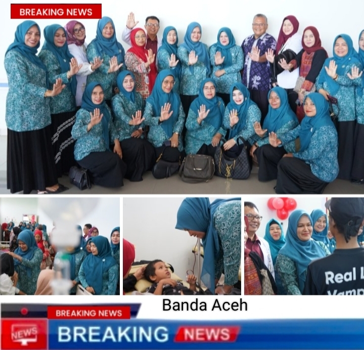 Istri Wakil Gubernur Aceh Santuni Pasien Talasemia di RSUD ZA
