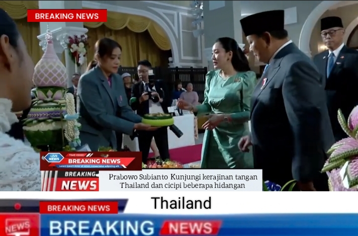 Prabowo Subianto Disambut Hangat Raja dan Ratu Thailand