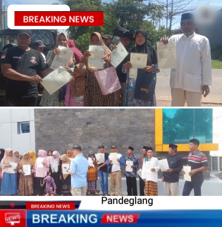 Masyarakat Desa Sidamukti Berhasil Mengambil Sertifikat PTSL Tanpa Biaya