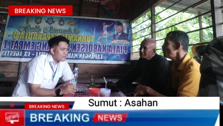 Beriman Manik  Ketua Kelompok Tani Dari Desa Silom-lom Kecamatan Simpang Empat Kabupaten Asahan