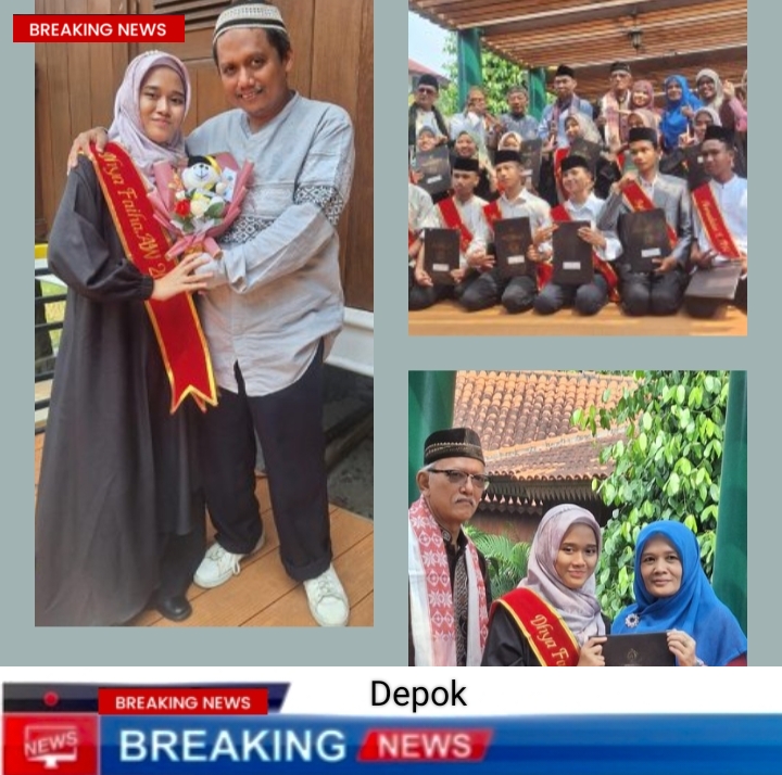 Prosesi Wisuda Pesantren AL WUTSQO Depok Sederhana Tapi Bermakna