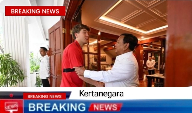 Presiden Prabowo Subianto Undang Timnas ke Kertanegara