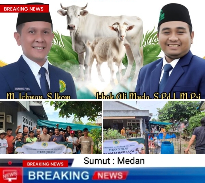 IKA BKPRMI Kota Medan Tebar Satu Hewan Kurban di Idul Adha 1446 H  Perkuat Solidaritas dan Kepedulian Sosial