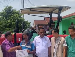 Tani Merdeka Indonesia Kabupaten Asahan Turut Serta Dalam Penyerahan Alsintan Untuk Petani di Desa Rawang Baru