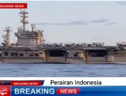 Viral Kapal AS USS Nimitz Melintas di Perairan Indonesia