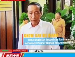 Jokowi Hadiri Reuni Fakultas Kehutanan UGM