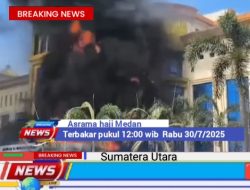Kebakaran di Asrama Haji Medan, Api Pertama Kali Muncul Dari Hotel Madinah AL Munawaroh
