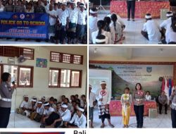 Polwan Polres Tabanan Goes to School: Ajak Siswa SMPN 5 Jadi Generasi Cerdas,Tangguh dan Taat Aturan