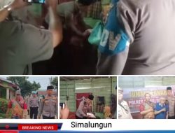Kapolsek Simalungun Bagikan Sembako di Jumat Berkah
