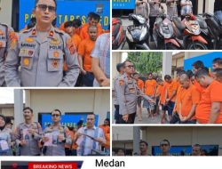 Tekan Angka Kriminal Polsek Sunggal Ungkap 18 Kasus, Selama Bulan Oktober 2025, Curanmor Jadi Kasus Tertinggi