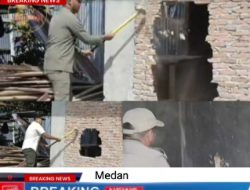Satuan Pol PP Bongkar Bangunan Kosan di Jalan Perkutut no 30