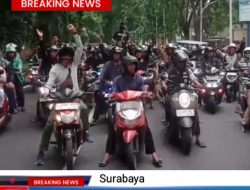 Ratusan Arek Suroboyo Geruduk Kantor Ormas