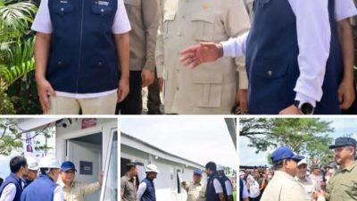 Presiden Prabowo Tinjau Pembangunan Rumah Hunian Danantara di Aceh Tamiang