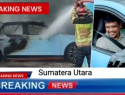 Mobil listrik Diduga Milik Gubernur Bobby Nasution Terbakar di Medan