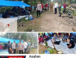 Polsek Pulau Raja Kunjungi Posko Kelompok Tani Permata Gambut Jaya