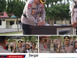 Kapolres Sergai Pimpin Sertijab Kabagian Ops, Kasat Intelkam dan Dua Kapolsek