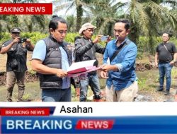 IPDA  A.S.Nababan SH.MH. Kanit Polres Asahan Olah TKP di Lokasi Pertanian