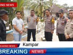 Jembatan Gobah Segera Pulih, Kapolres Kampar Turun Tangan Beri Dukungan Penuh