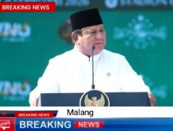 Presiden Prabowo Subianto Menghadiri Acara Puncak Satu Abad Nahdlatul Ulama di Stadion Gajayana