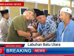Bupati Hendri Yanto Sitorus Salurkan Tali Kasih di Empat Kecamatan