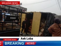 Kecelakaan Tunggal Di Jalan Lintas Sumatera Aek Loba