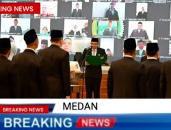 Bobby Nasution Lantik 308 Pejabat Pemprov Sumut, Ada Sejumlah Kadis Yang Dirotasi