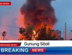 Kebakaran Hebat di Gunung Sitoli, 17 Ruko Ludes Terbakar