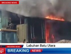 Pabrik Kelapa Sawit di Labura Terbakar